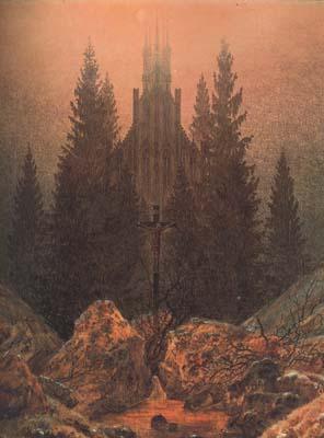 Caspar David Friedrich Cross in the Mountains (mk10) Sweden oil painting art